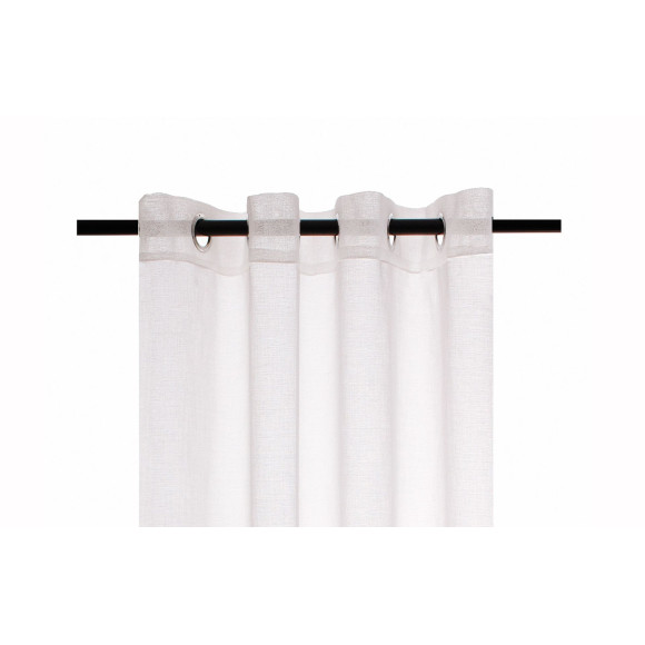 Firana z kółkami STELLA CHIC 140x270 off white
